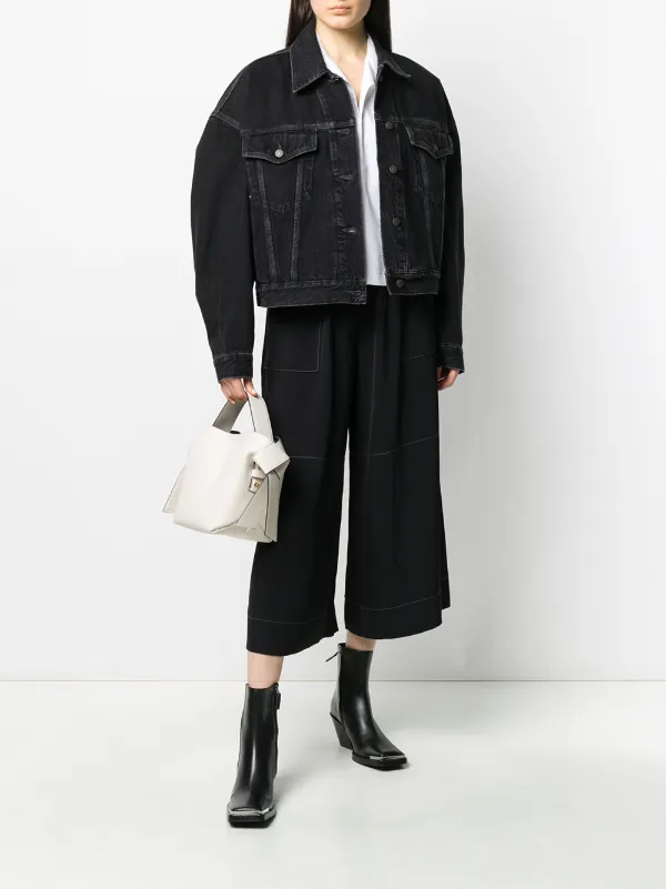 acne studios denim jacket black