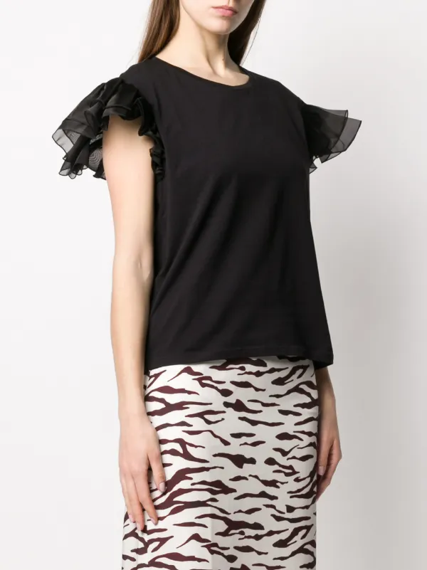 Blumarine フリルスリーブ Tシャツ 通販 - FARFETCH