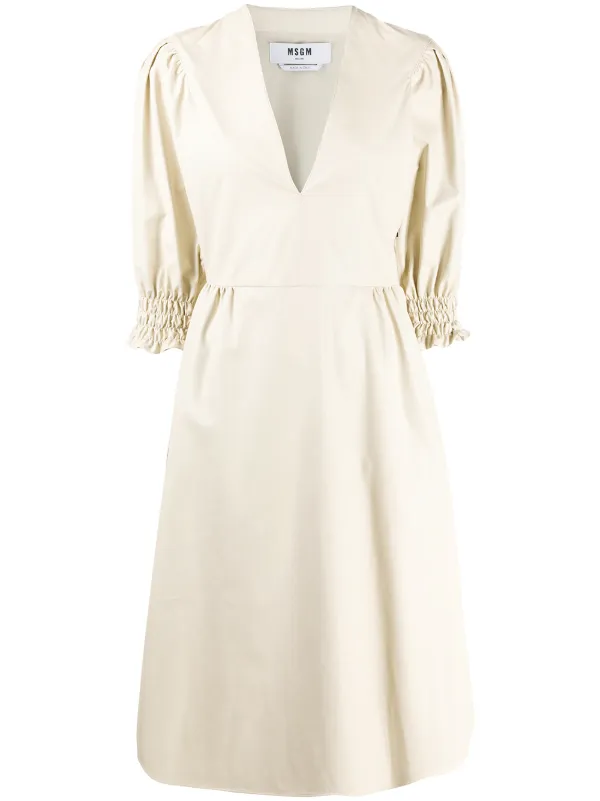 faux leather midi dress