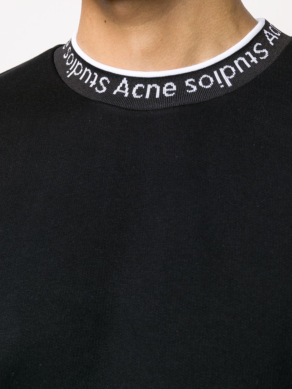 фото Acne studios толстовка с круглым вырезом и логотипом