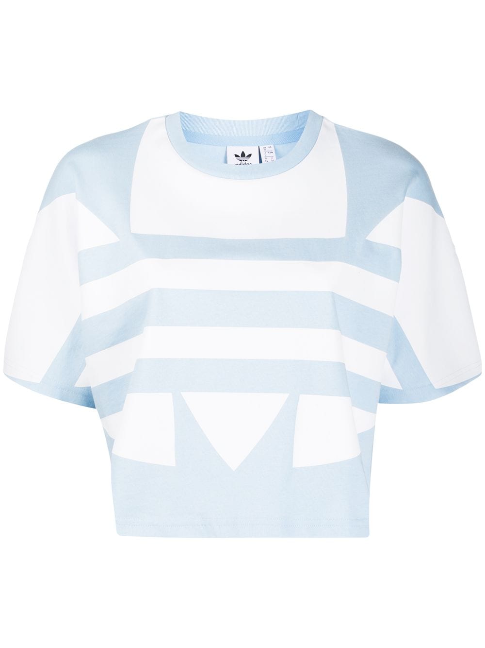 Adidas Originals Logo-print Cotton T-shirt In Blue