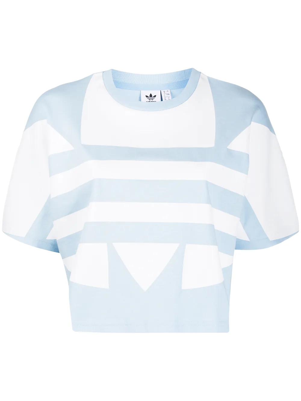 Adidas Originals Logo-print Cotton T-shirt In Blue