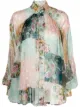 Image 1 of Zimmermann patchwork floral print shirt