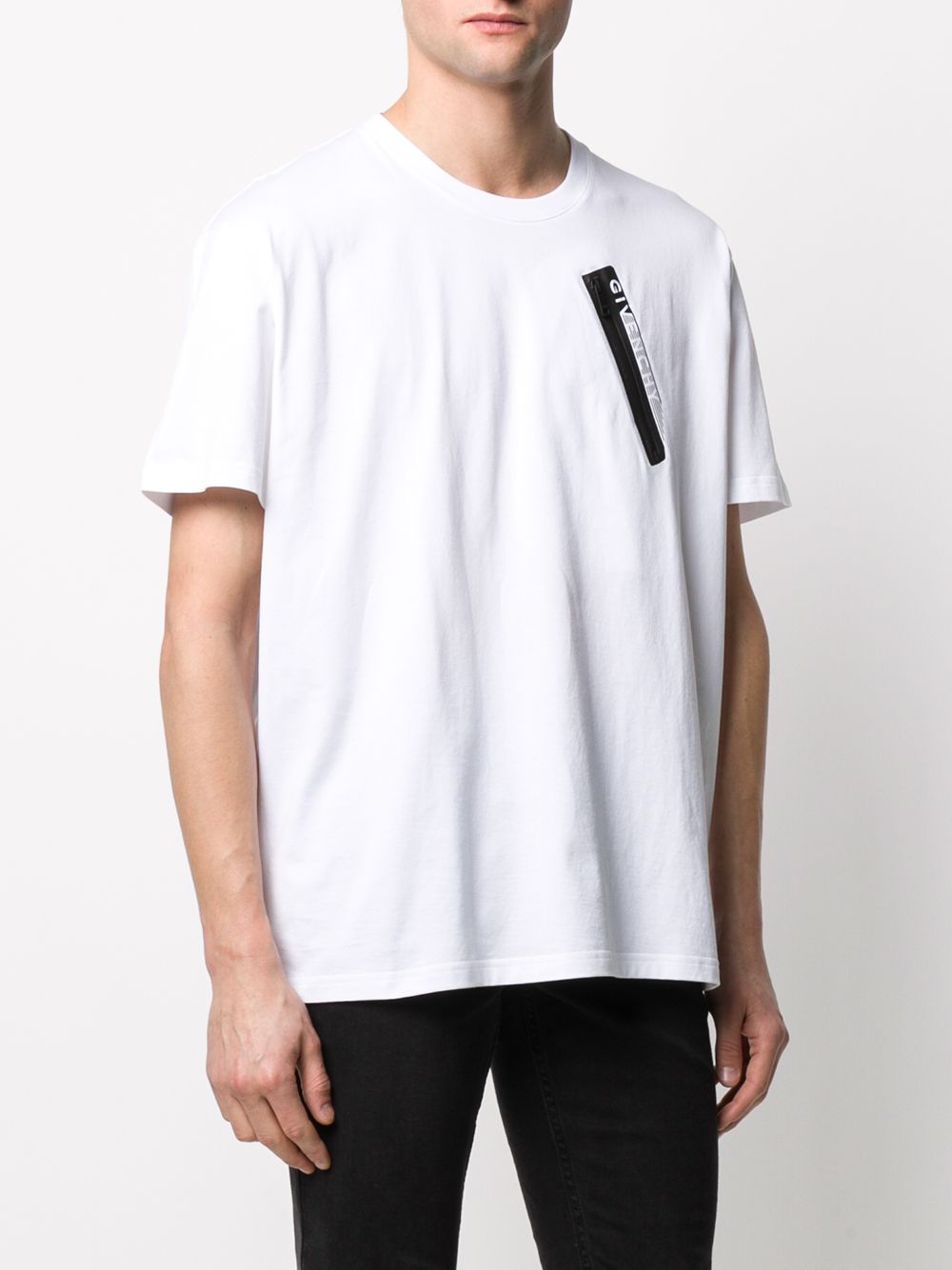 фото Givenchy logo zipped pocket t-shirt