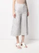 Dondup cropped striped pattern trousers