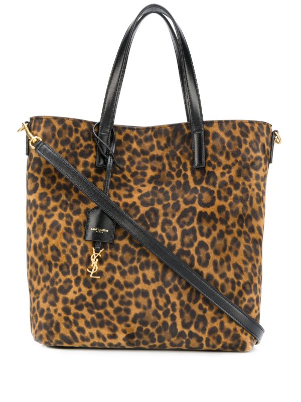 leopard print tote bag