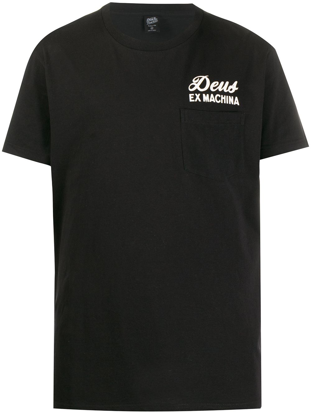 Deus Ex Machina Crew Neck Logo Printed T-shirt In Black