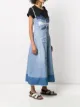 RED Valentino vestido vaquero con diseño patchwork