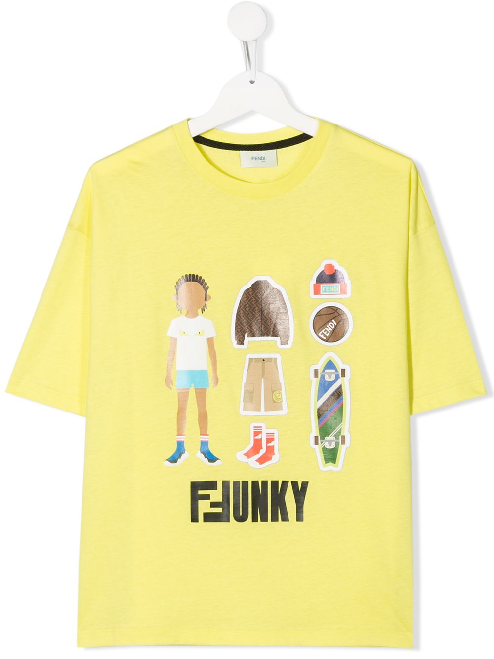 фото Fendi kids teen ffunky t-shirt