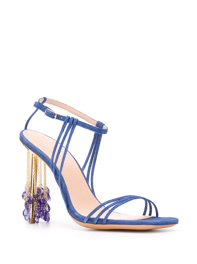 JACQUEMUS LAVANDES 115MM SANDALS