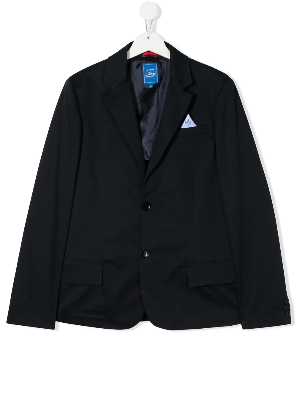 Fay Teen Single-breasted Blazer In Blue
