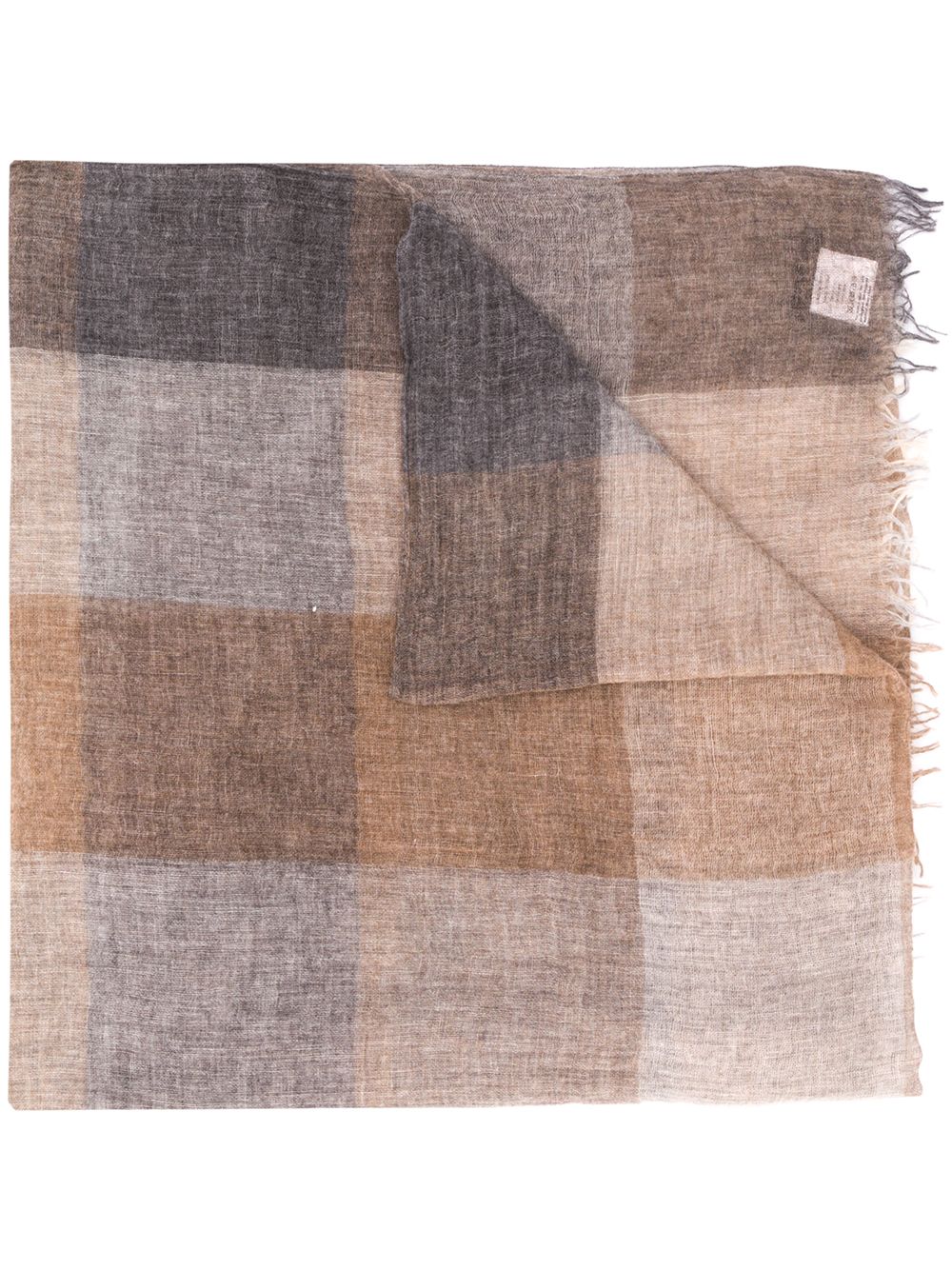 фото Faliero sarti checked woven scarf