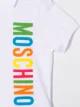 Moschino Kids قميص بولو بطبعة شعار الماركة
