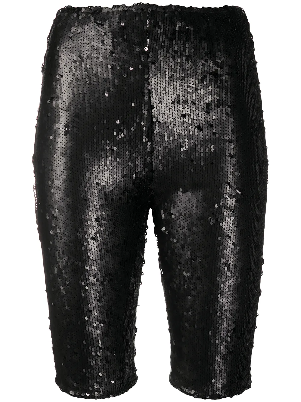 black sequin biker shorts