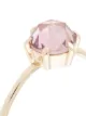 Natalie Marie 9kt yellow gold zirconia Rose Cut ring