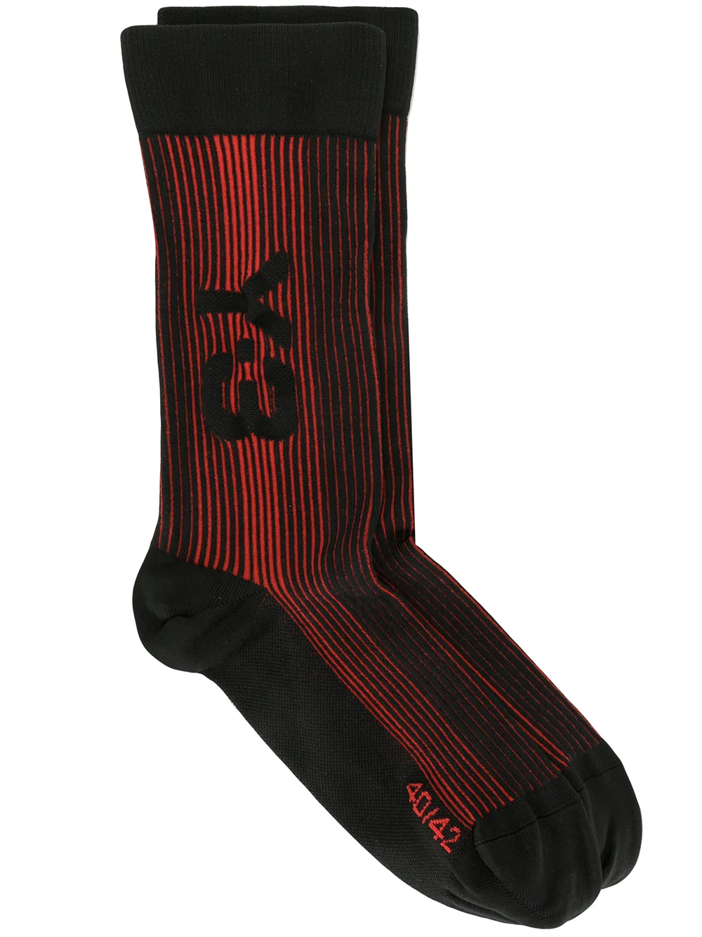 Y-3 calcetines de canalé con logo | negro | Image 1