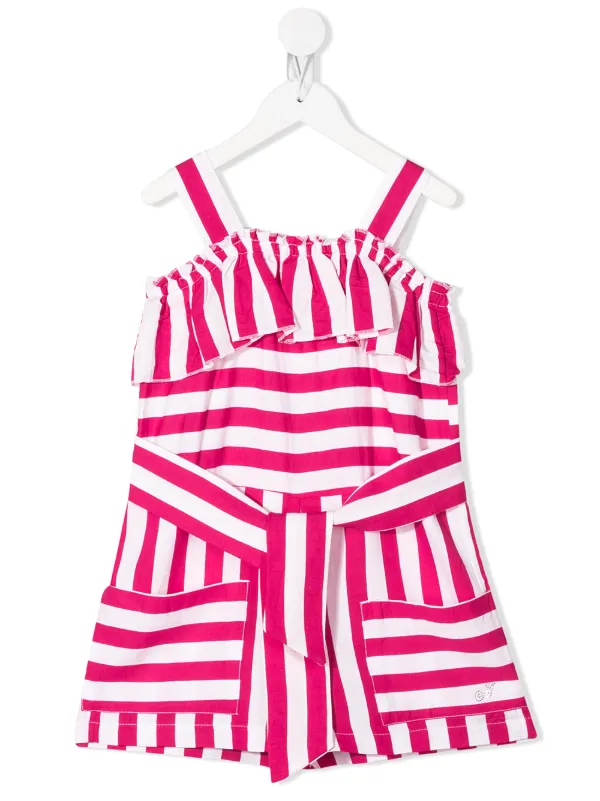Pink and white playsuit Clearance
