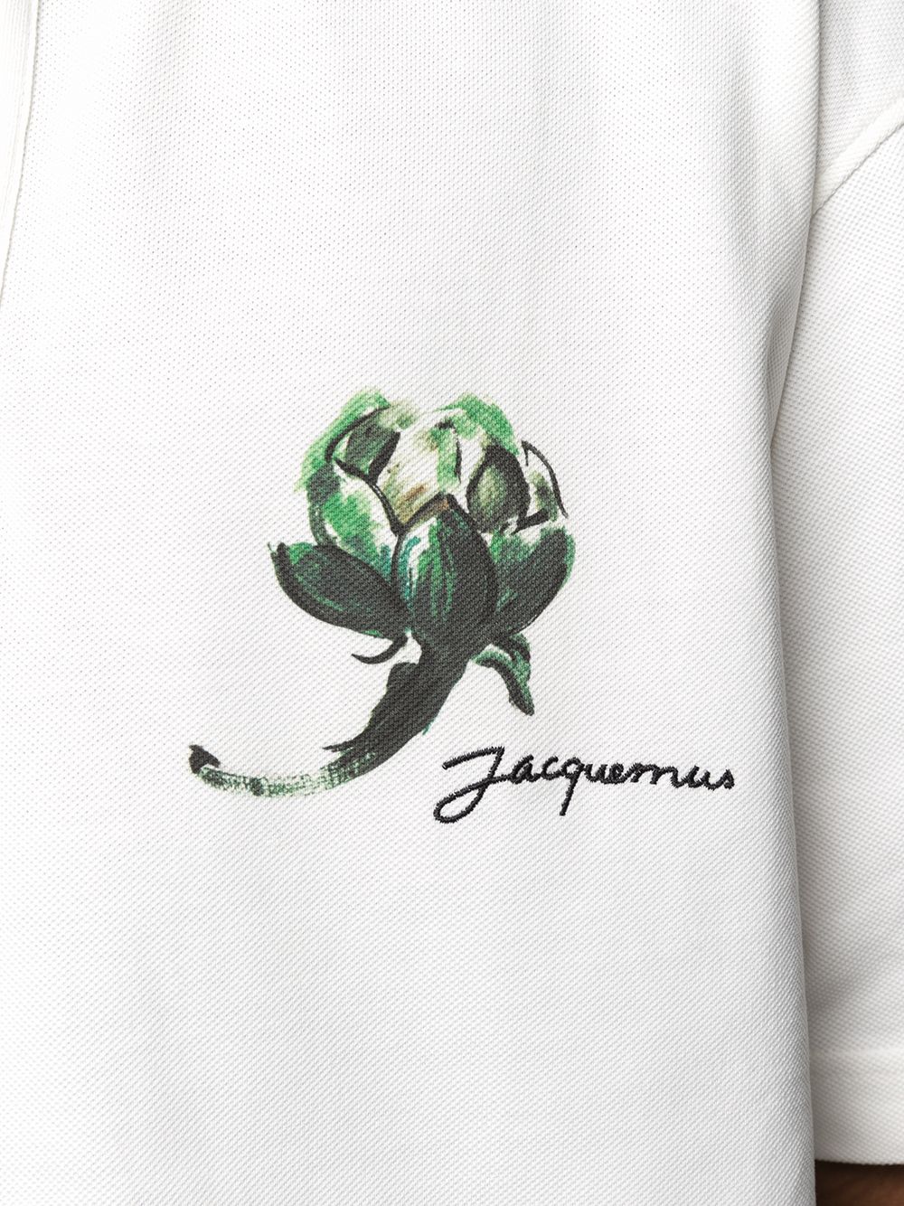 фото Jacquemus рубашка-поло mala с короткими рукавами