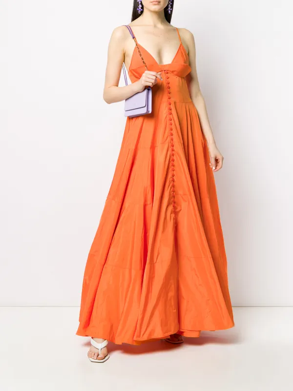 jacquemus orange dress