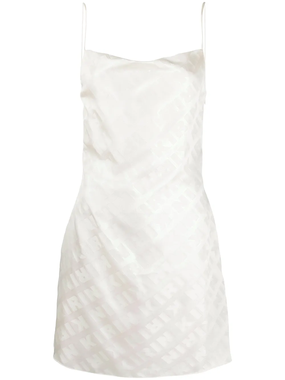 Kirin logo print mini dress