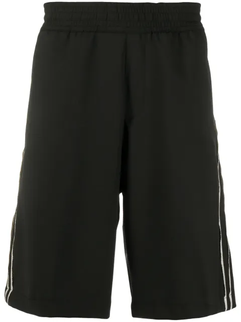 Neil Barrett side stripes track shorts