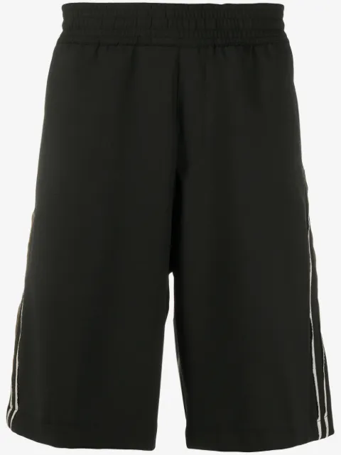 Neil Barrett side stripes track shorts