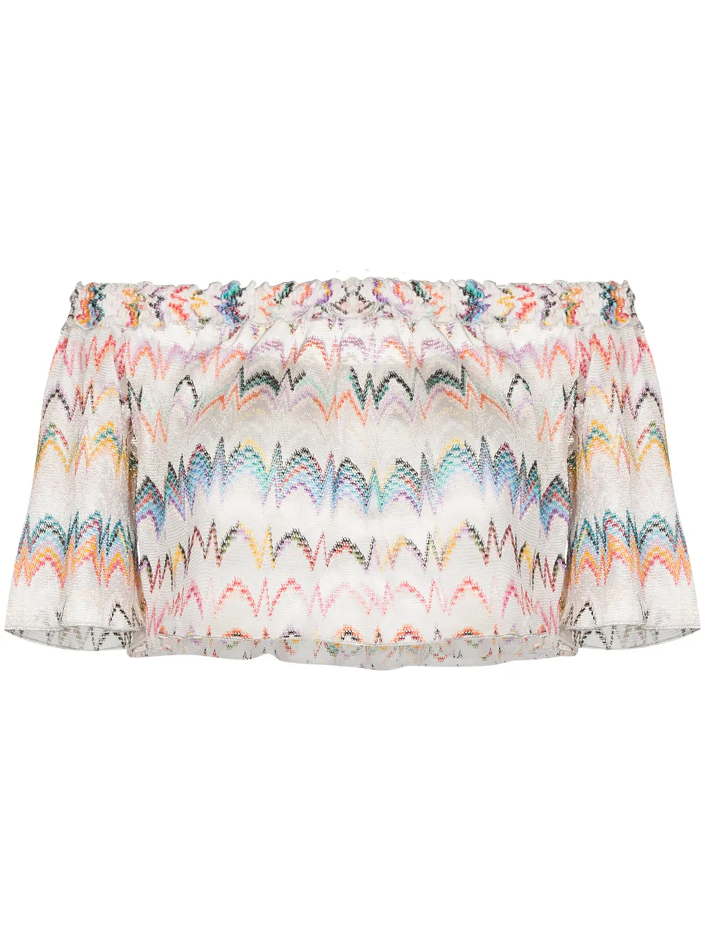 Missoni Mare блузка с открытыми плечами и вышивкой