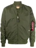 Alpha Industries zipped bomber jacket - Green