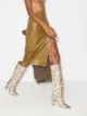 Paris Texas 100mm python-print leather boots