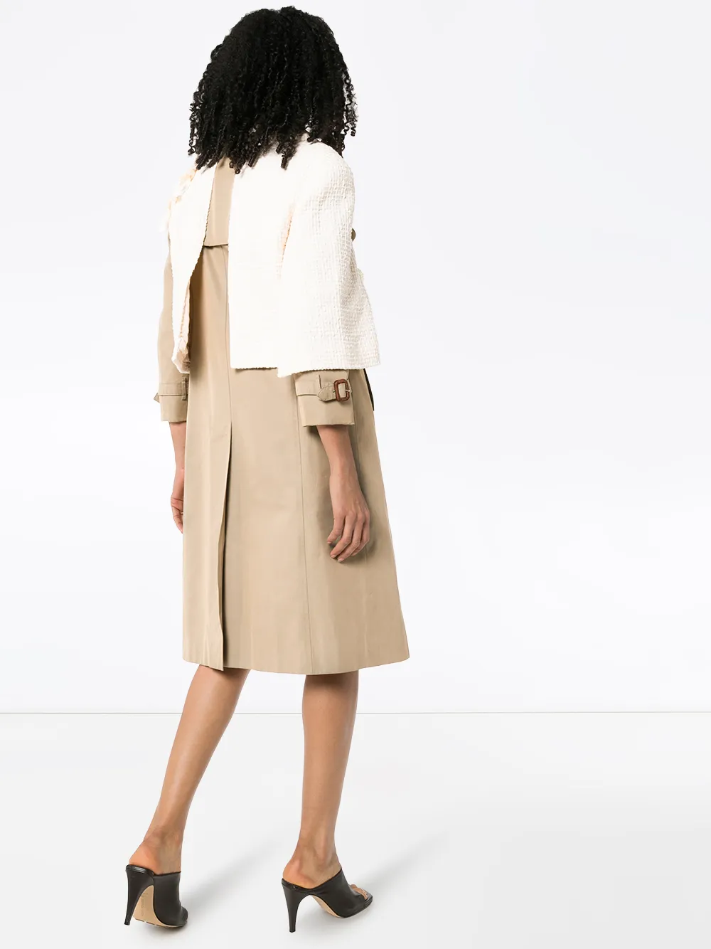 reworked burberry skirt