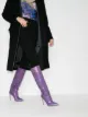 Paris Texas 100mm crocodile-effect leather boots