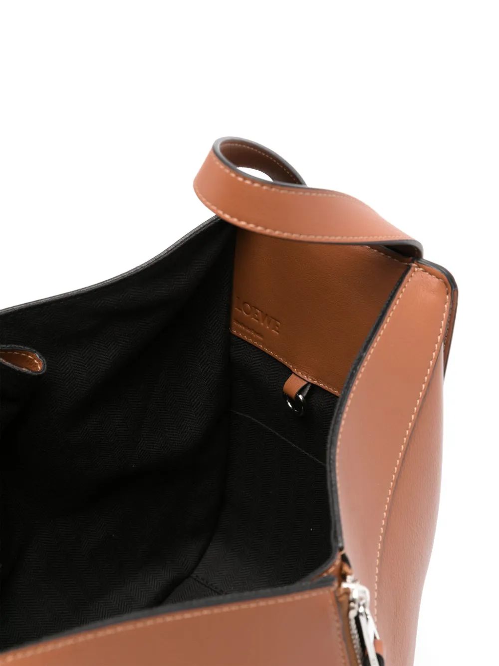 LOEWE Hammock leren shopper Bruin