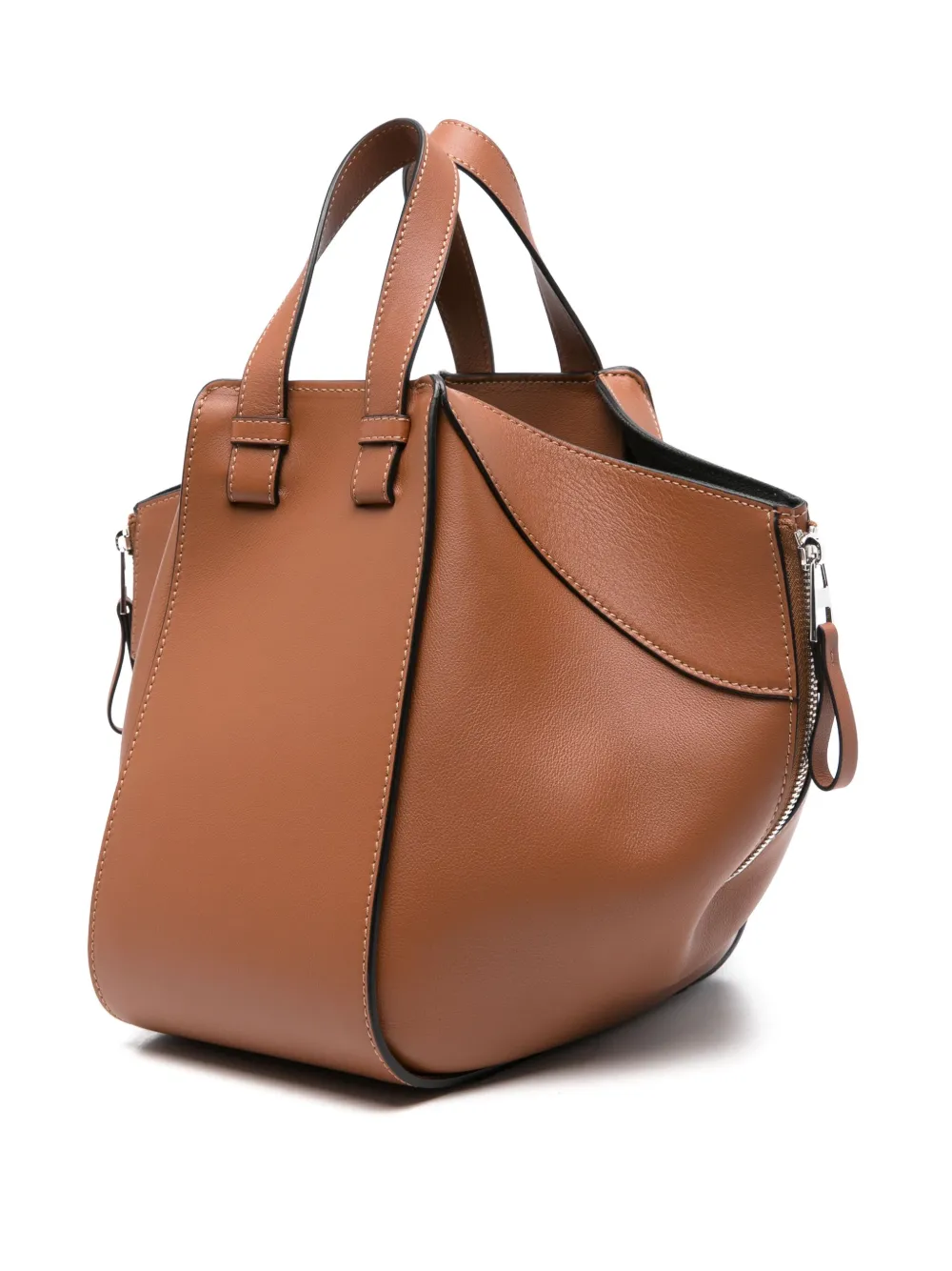 LOEWE Hammock leren shopper Bruin