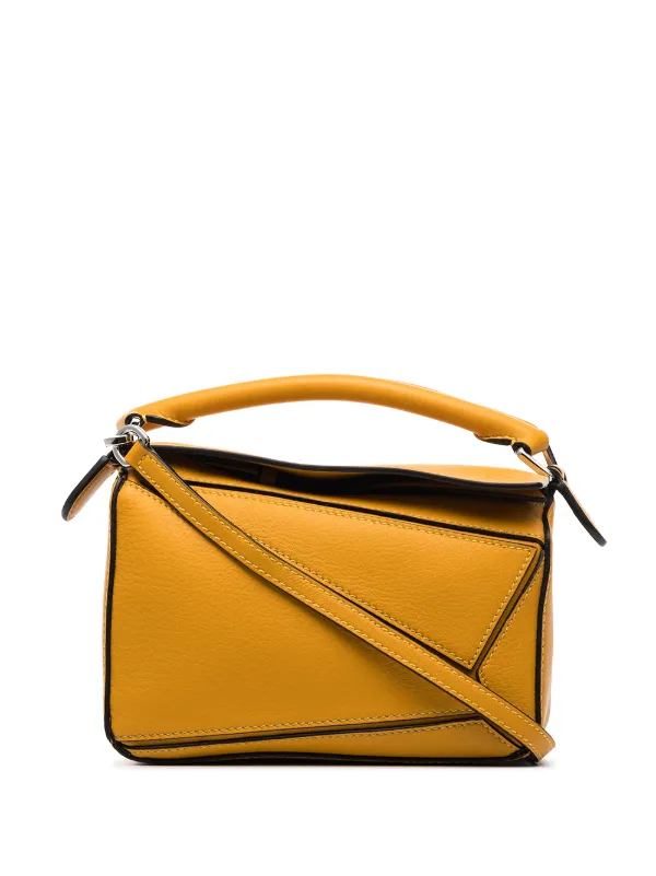 loewe mini puzzle bag tan