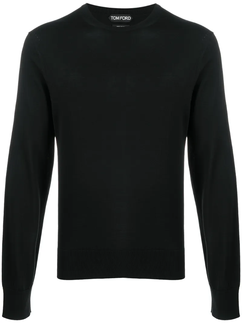 Tom Ford Fine Knit Jumper In Black