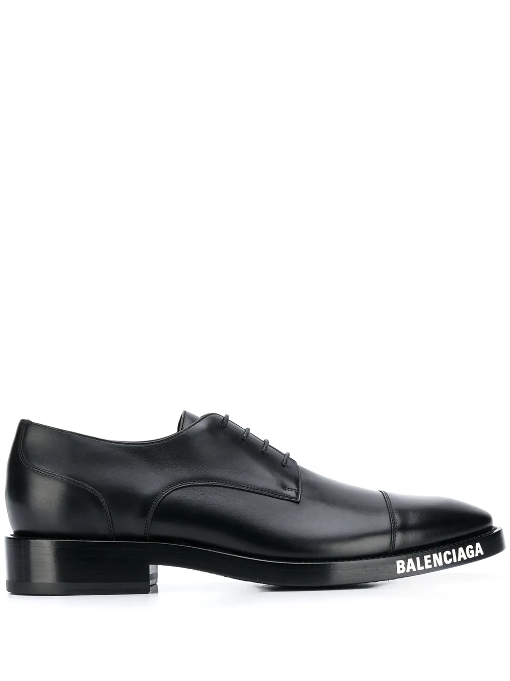 Balenciaga logo-print Derby shoes | Black | Image 1