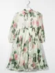 Image 2 of Dolce & Gabbana Kids tropical rose print dress