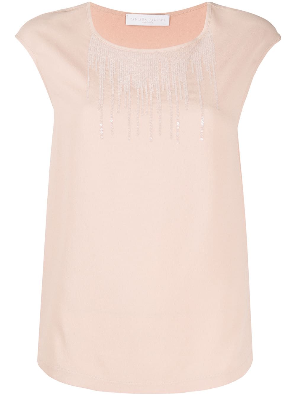 FABIANA FILIPPI SEQUIN DETAIL BLOUSE