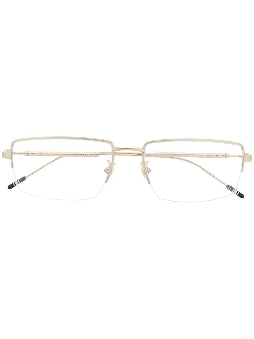 Montblanc rectangle-frame glasses | Gold
