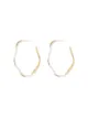 Image 1 of Joanna Laura Constantine Feminine Waves gold-plated hoop earrings