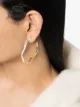 Image 2 of Joanna Laura Constantine Feminine Waves gold-plated hoop earrings