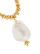 Joanna Laura Constantine gold-plated pearl hoop earrings