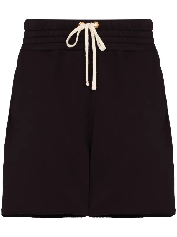 drawstring track shorts