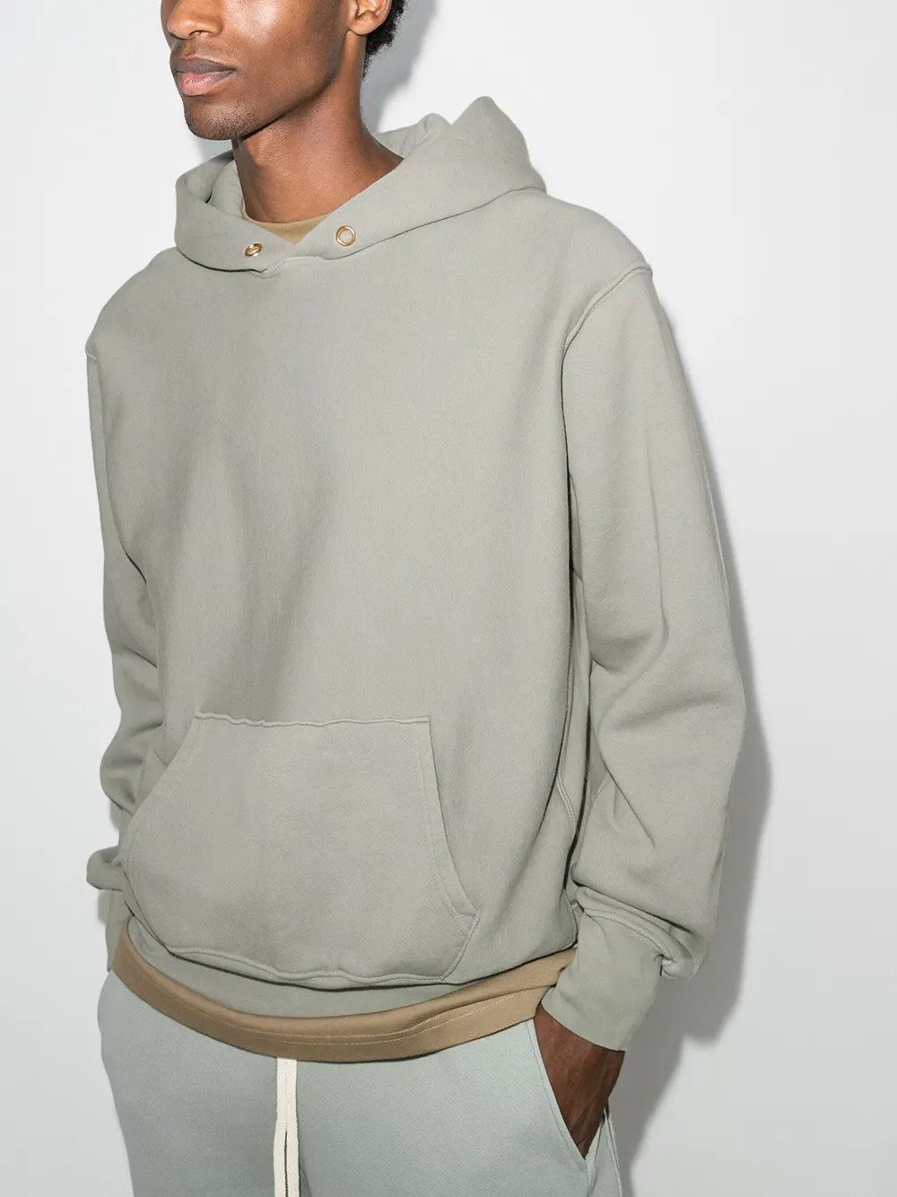 Les Tien Cropped hoodie - Grijs