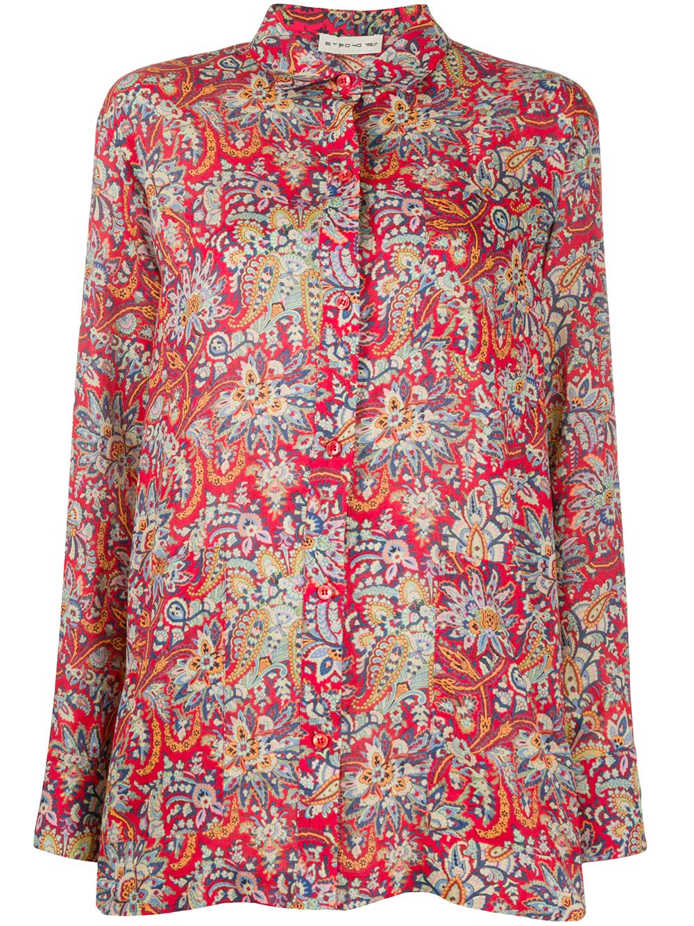 Etro Paisley-print Shirt In Red