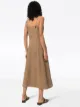 Three Graces Carlotta button-up midi dress