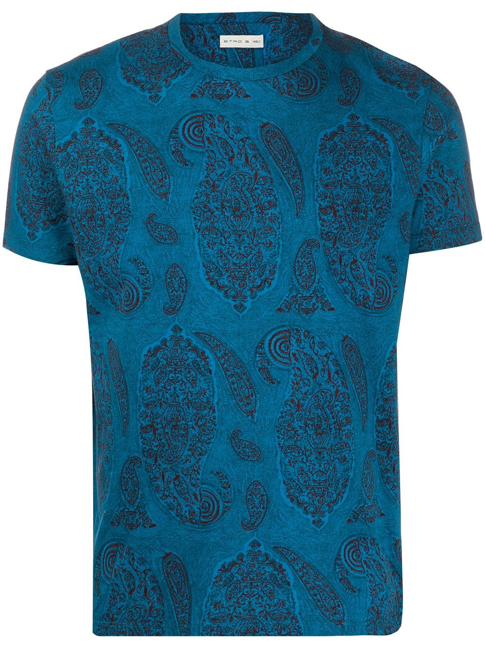Etro Paisley Print T-shirt In Blue