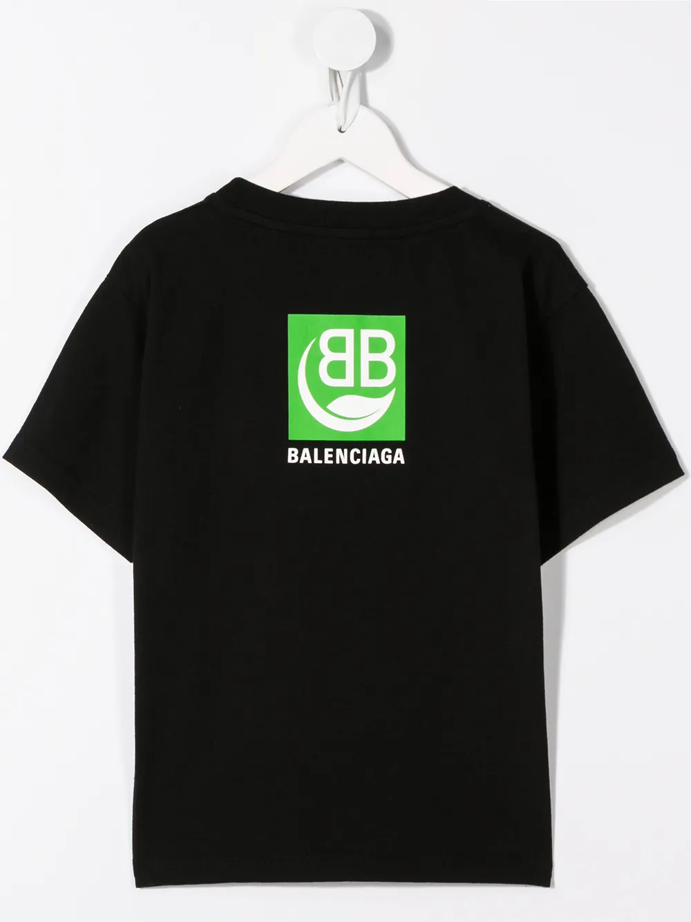 Balenciaga Kids T-shirt met logoprint - Zwart