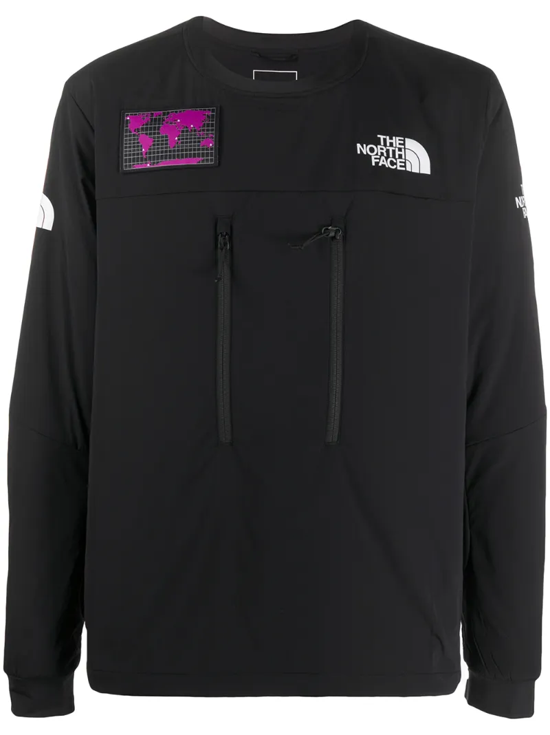 The North Face Zip Detail Sweatshirt In Black