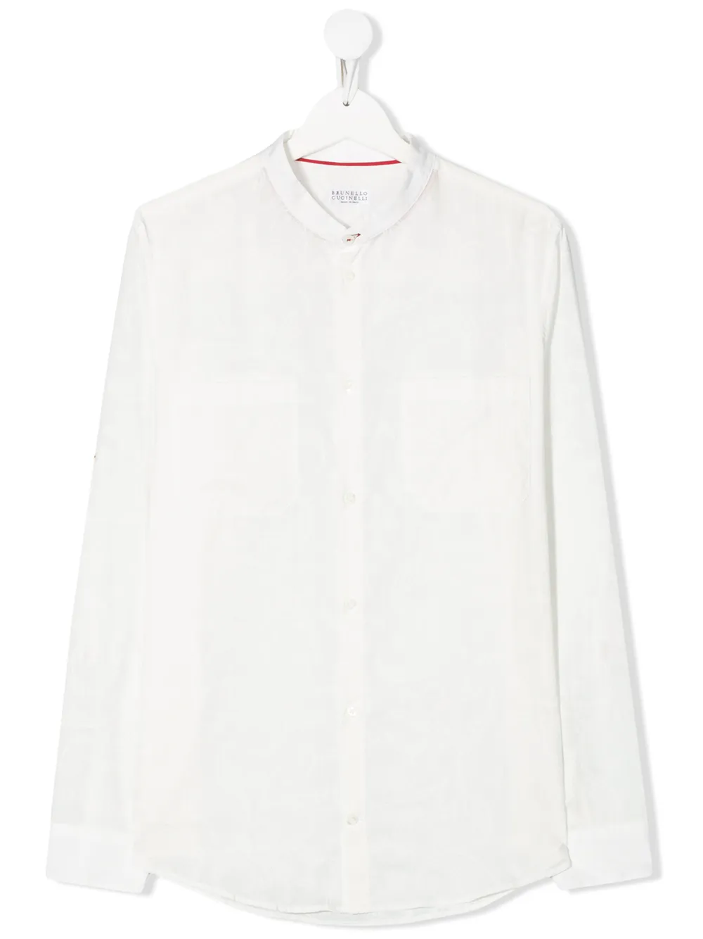 Brunello Cucinelli Teen Paisley Print Shirt In White